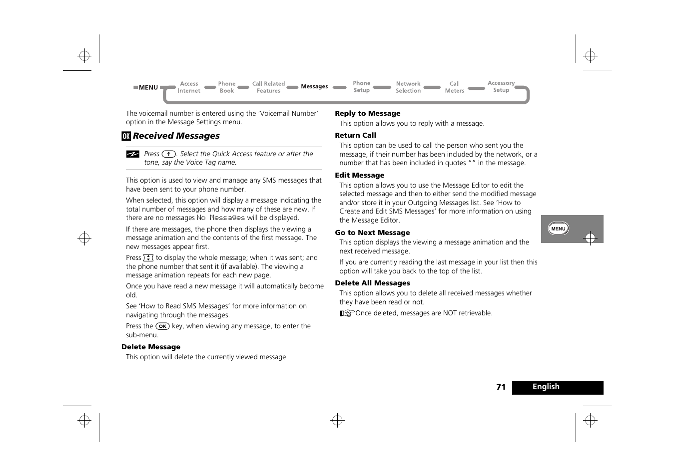 Motorola Timeport 260 User Manual | Page 73 / 108