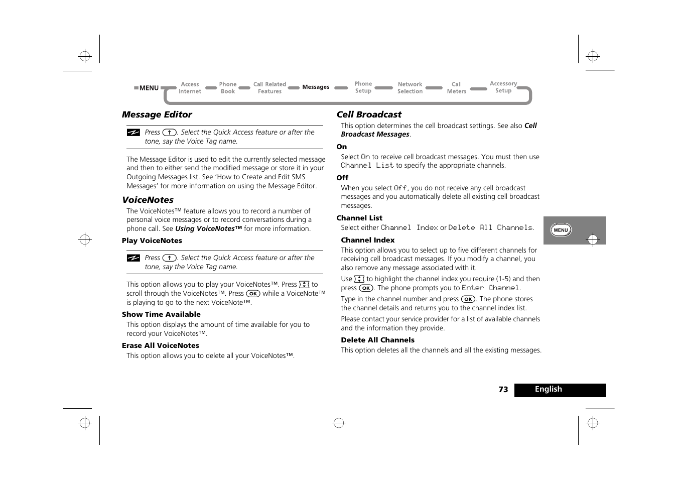 Motorola Timeport 260 User Manual | Page 75 / 108