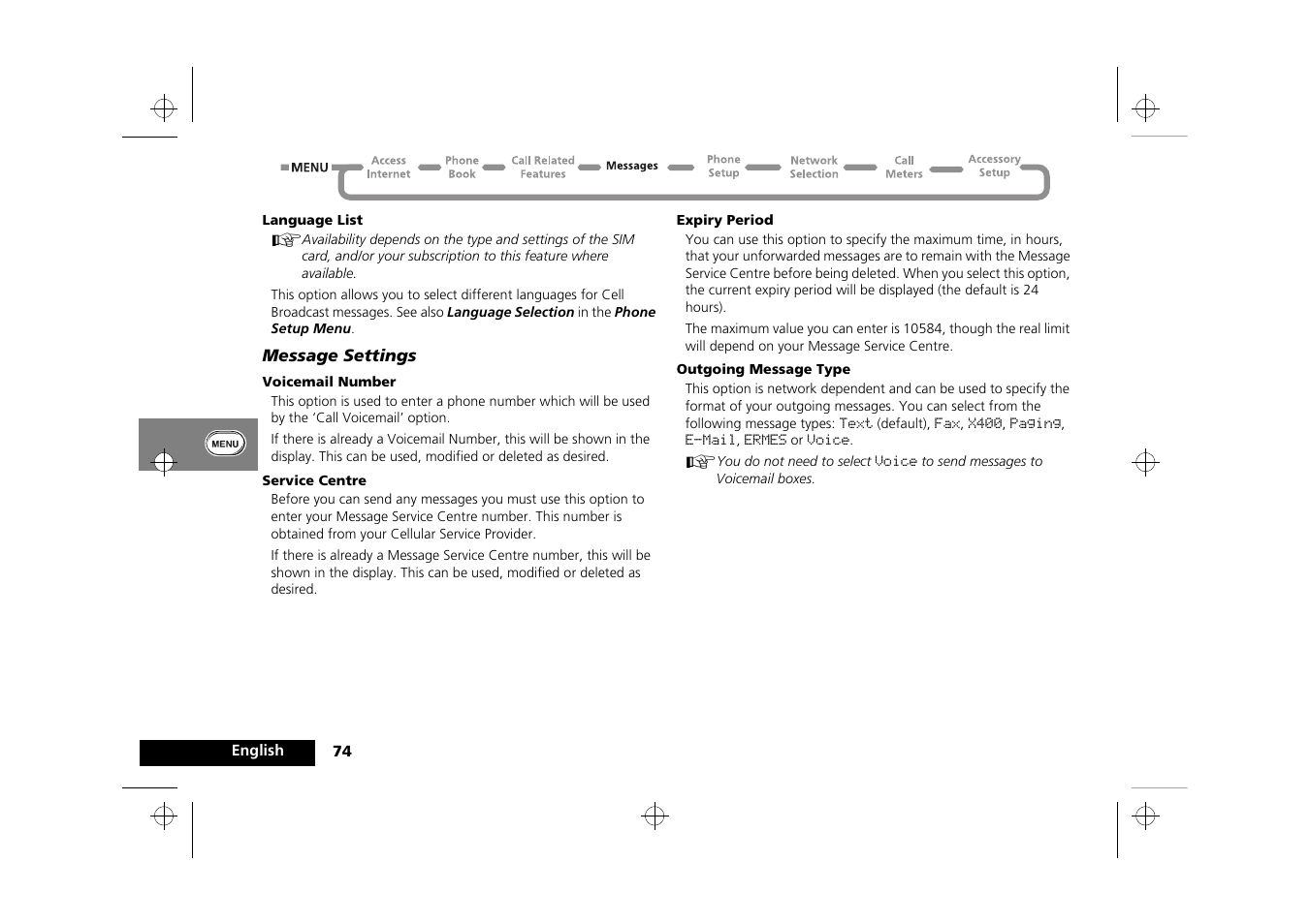 Motorola Timeport 260 User Manual | Page 76 / 108