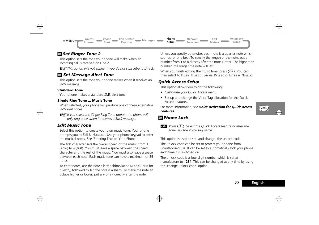 Motorola Timeport 260 User Manual | Page 79 / 108