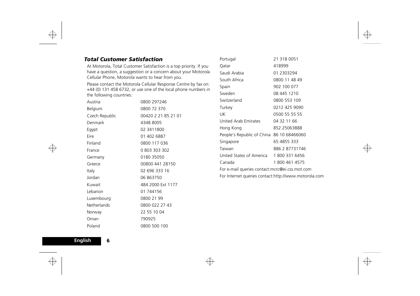 Motorola Timeport 260 User Manual | Page 8 / 108