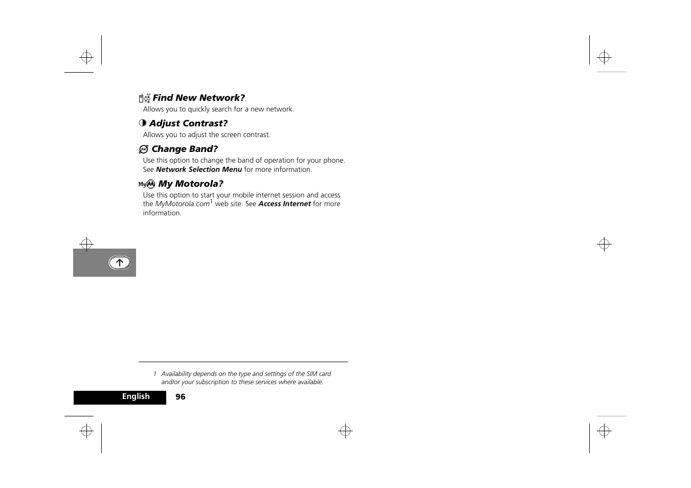 Motorola Timeport 260 User Manual | Page 98 / 108