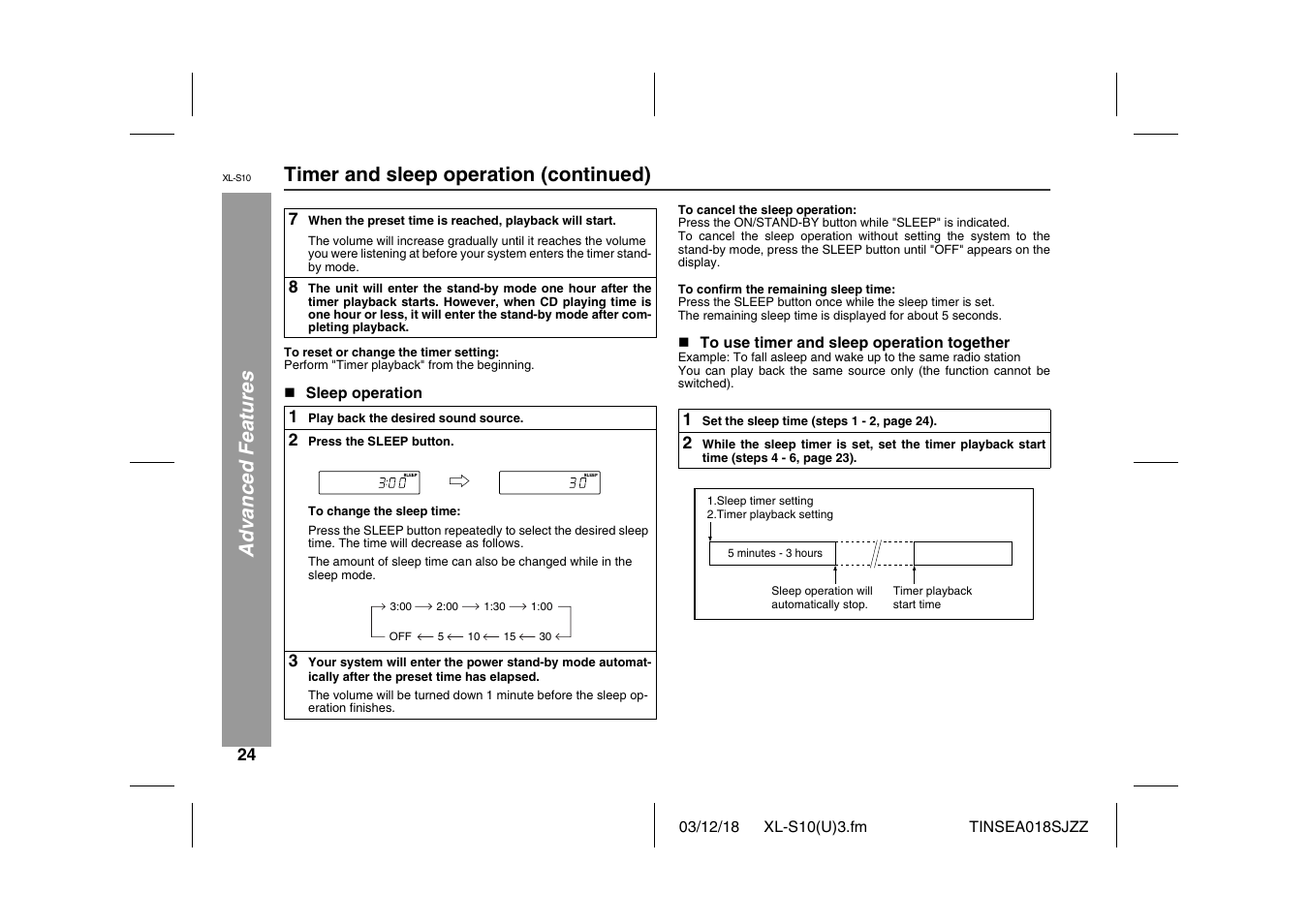 Sharp XL-S10 User Manual | Page 24 / 31