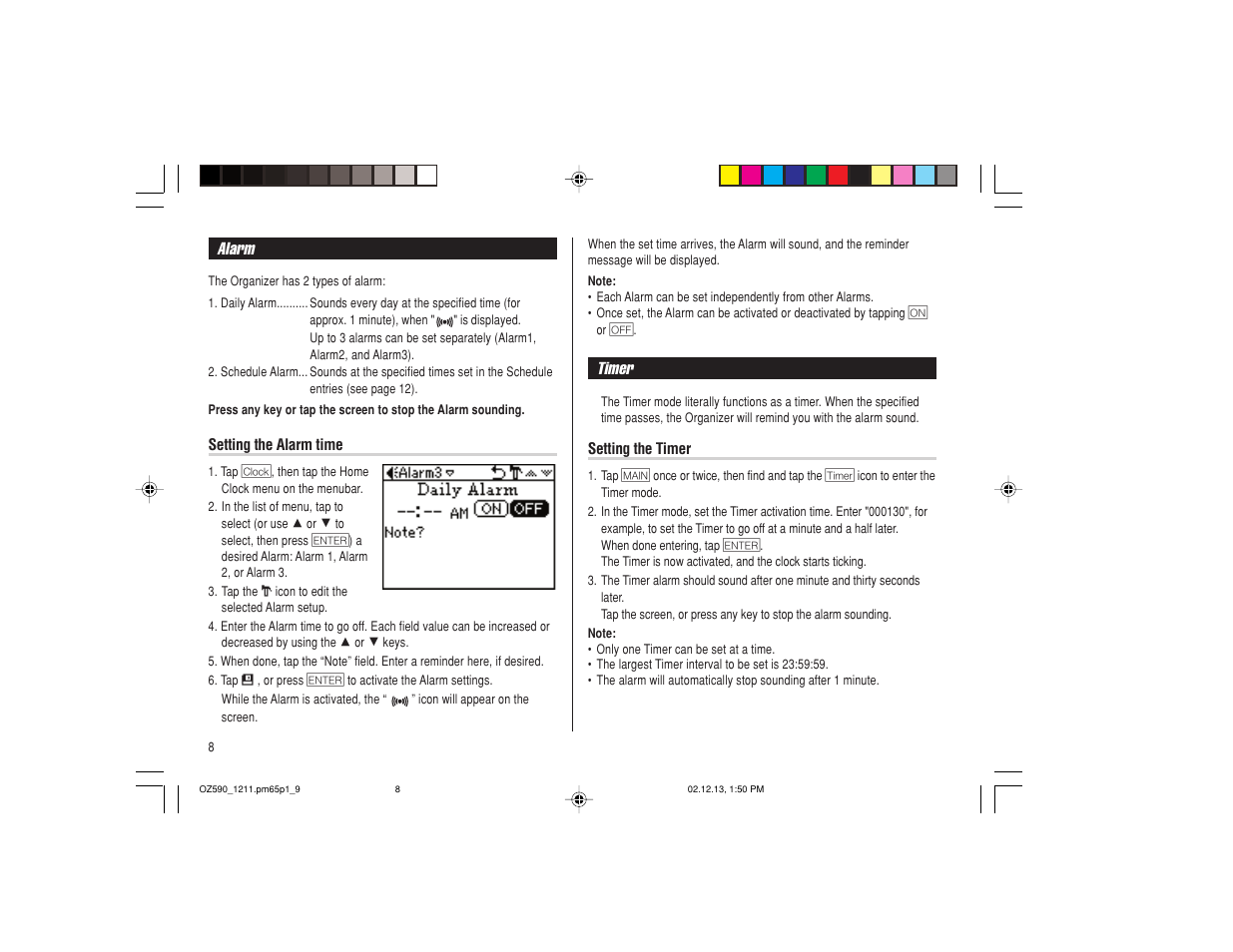 Sharp OZ-590 User Manual | Page 10 / 60