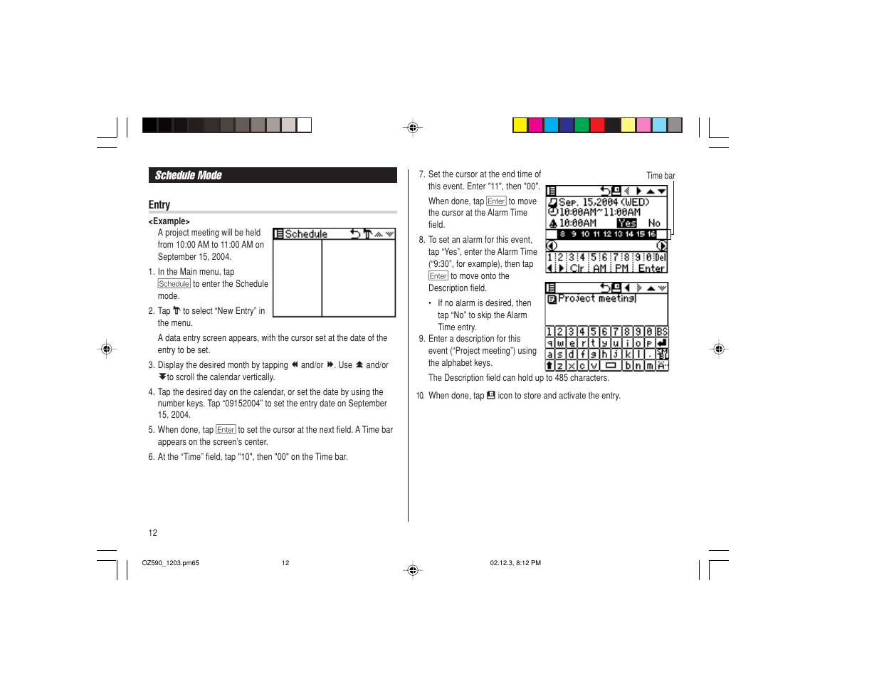 Sharp OZ-590 User Manual | Page 14 / 60