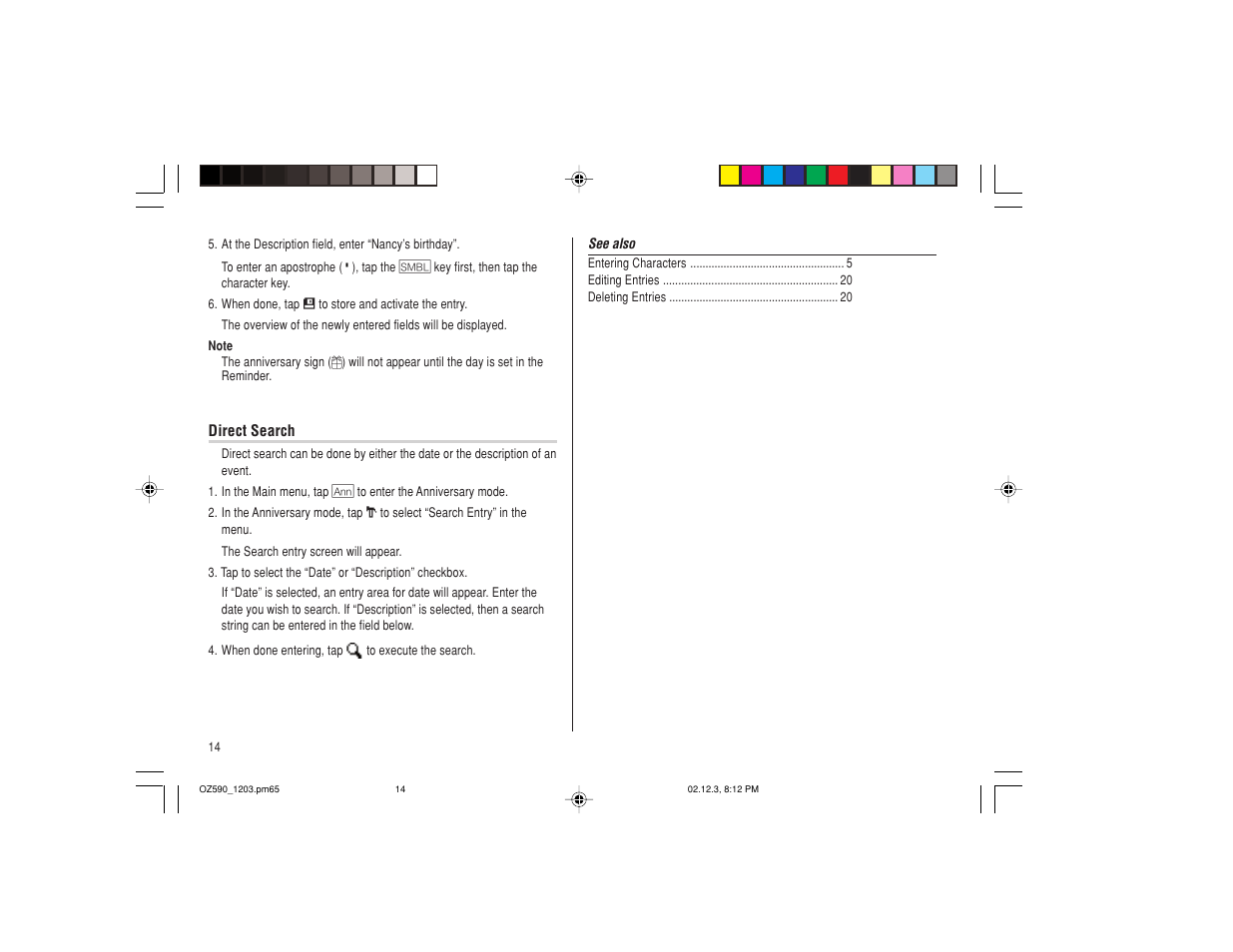 Sharp OZ-590 User Manual | Page 16 / 60