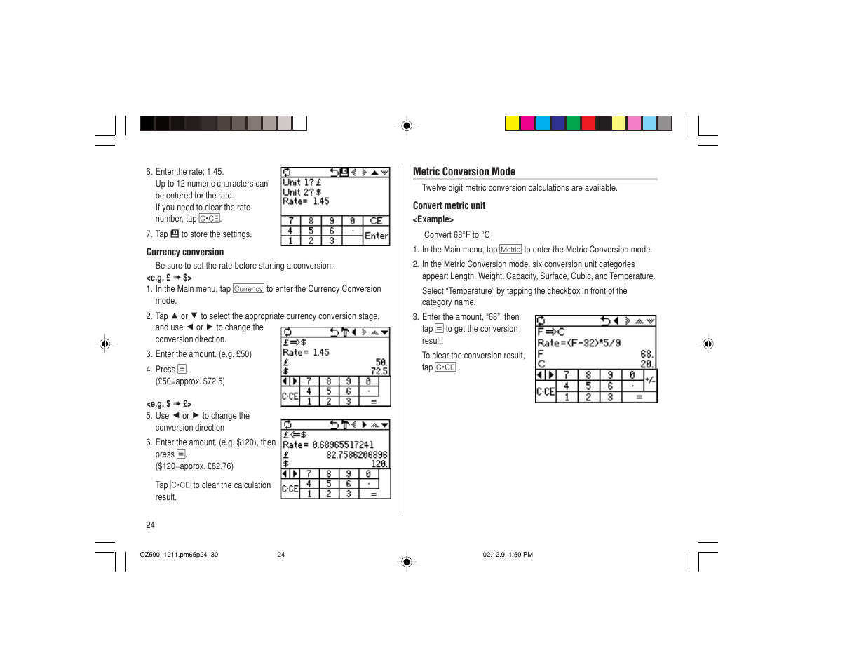 Sharp OZ-590 User Manual | Page 26 / 60