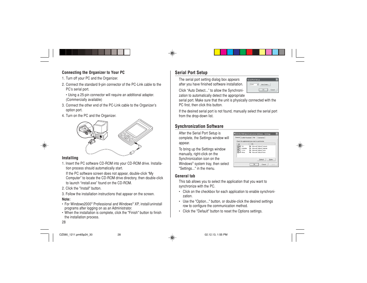 Sharp OZ-590 User Manual | Page 30 / 60