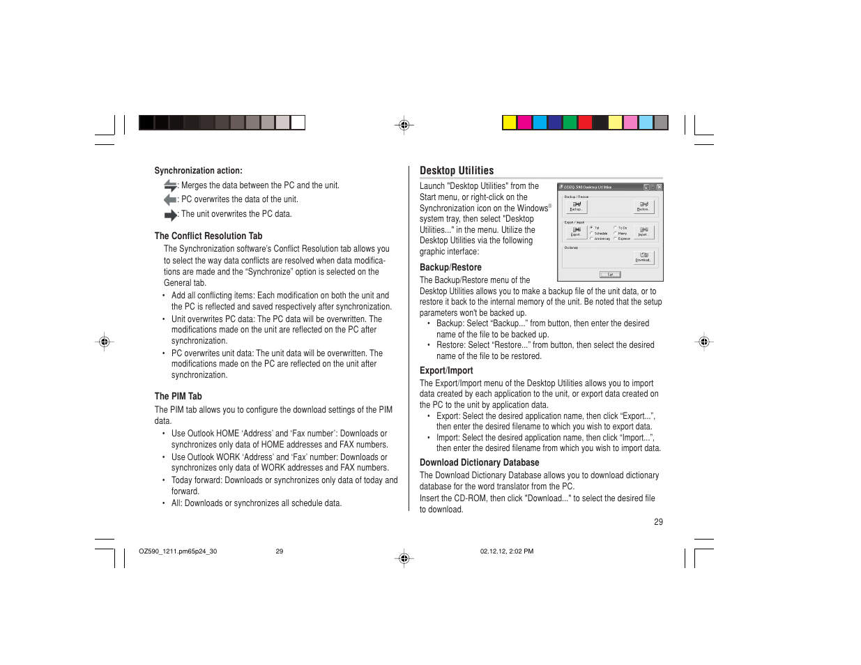 Sharp OZ-590 User Manual | Page 31 / 60