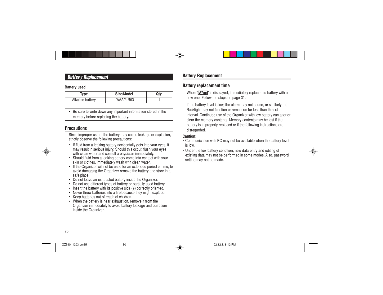 Sharp OZ-590 User Manual | Page 32 / 60