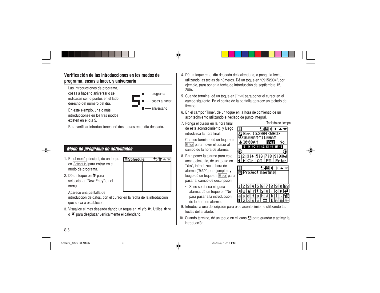 Sharp OZ-590 User Manual | Page 44 / 60