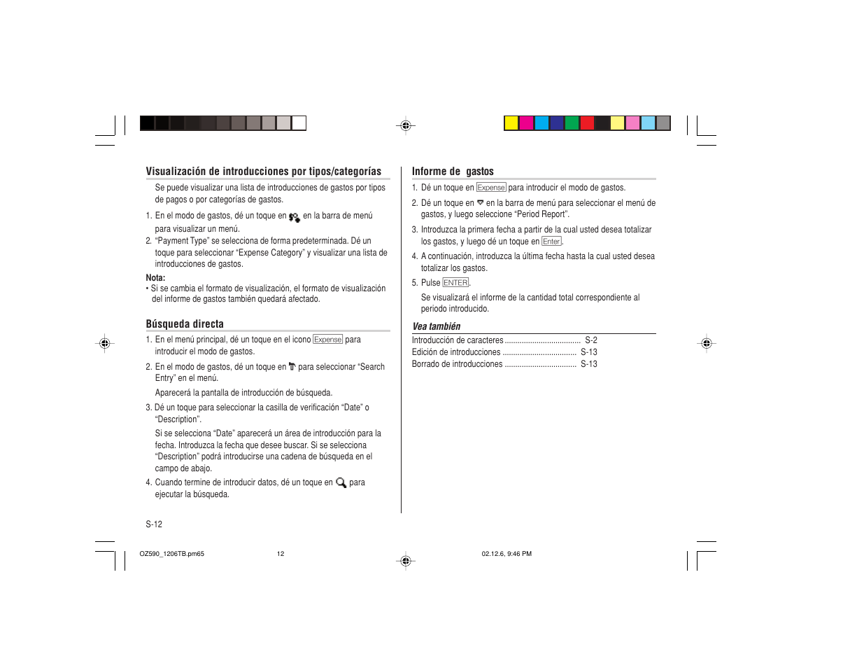 Sharp OZ-590 User Manual | Page 48 / 60