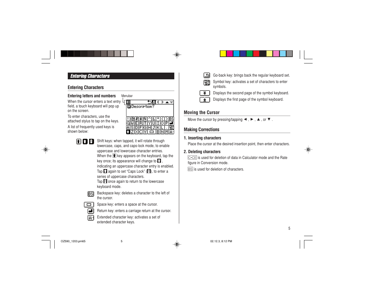 Sharp OZ-590 User Manual | Page 7 / 60