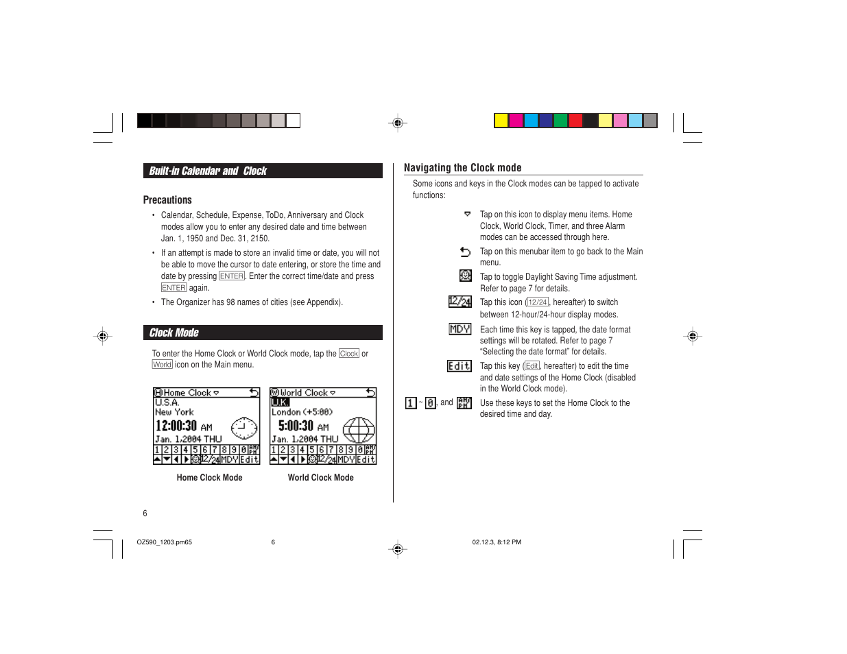 Sharp OZ-590 User Manual | Page 8 / 60