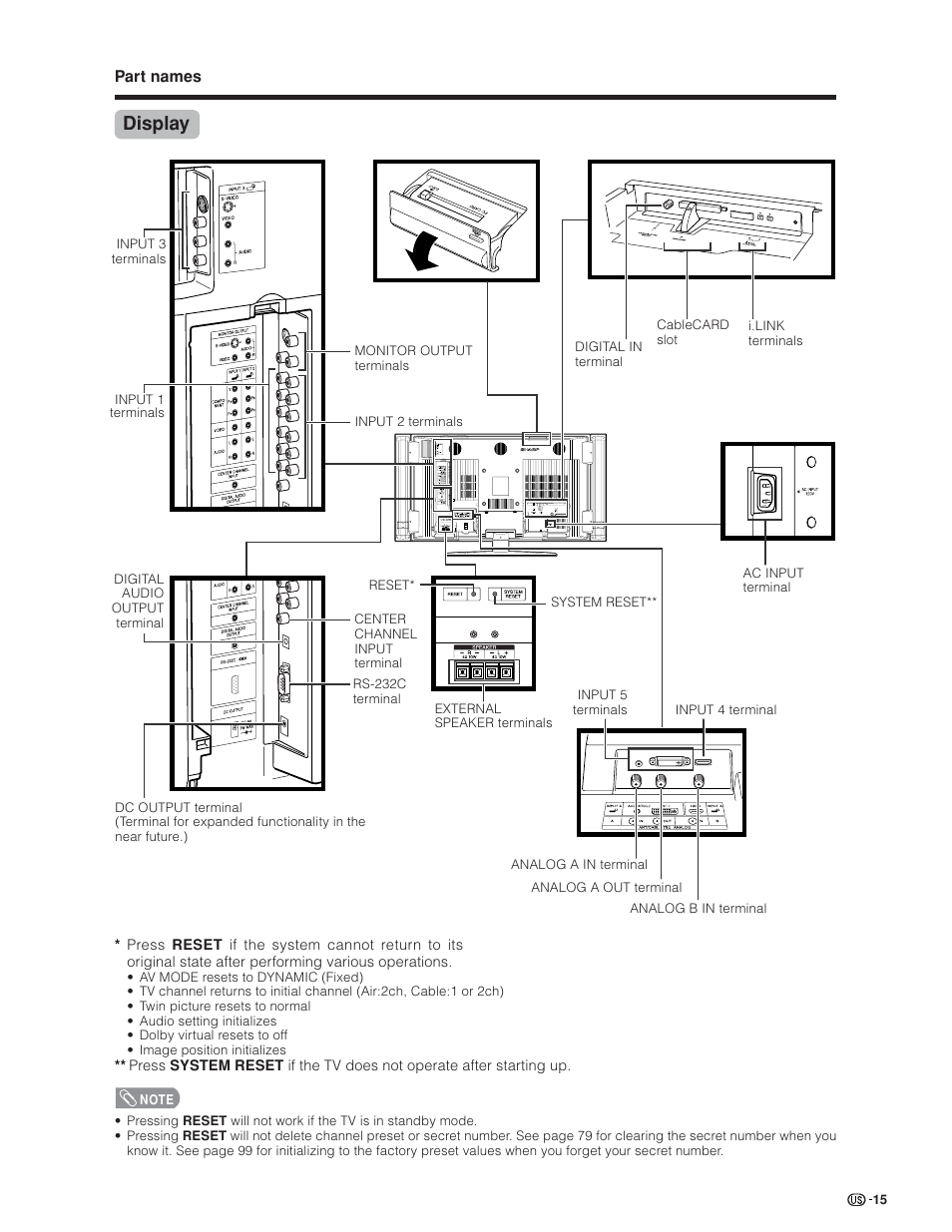 Display | Sharp Aquos LC 45GD4U User Manual | Page 16 / 103