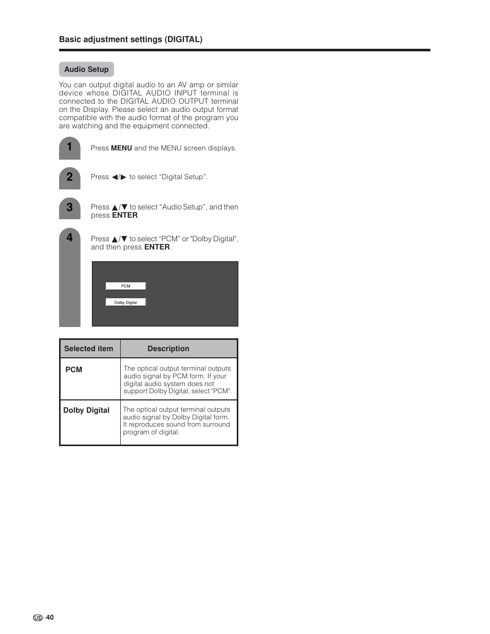 Sharp Aquos LC 45GD4U User Manual | Page 41 / 103