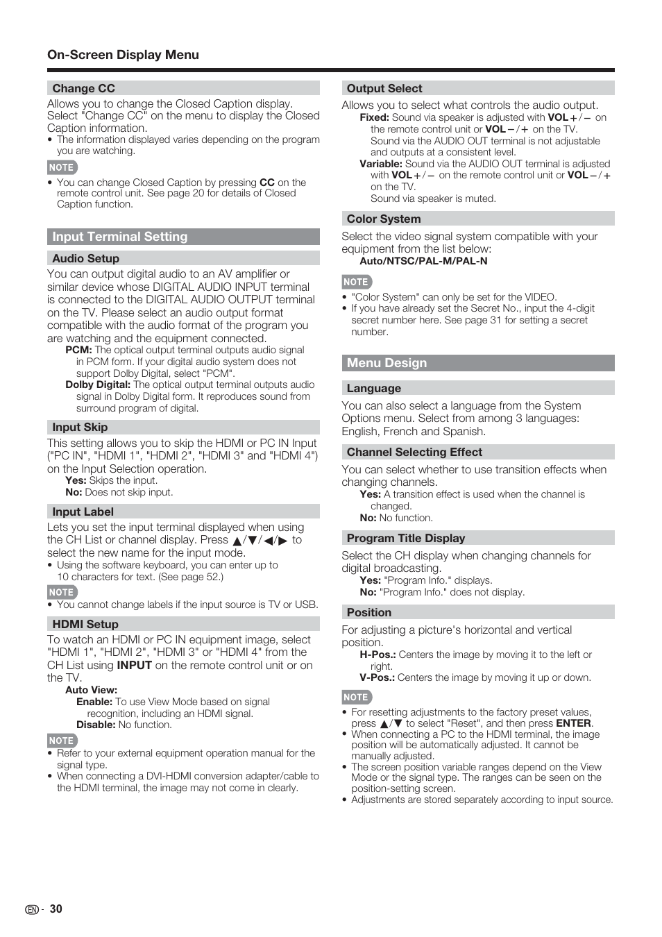 Sharp AQUOS 10P06-MX-NM User Manual | Page 32 / 79