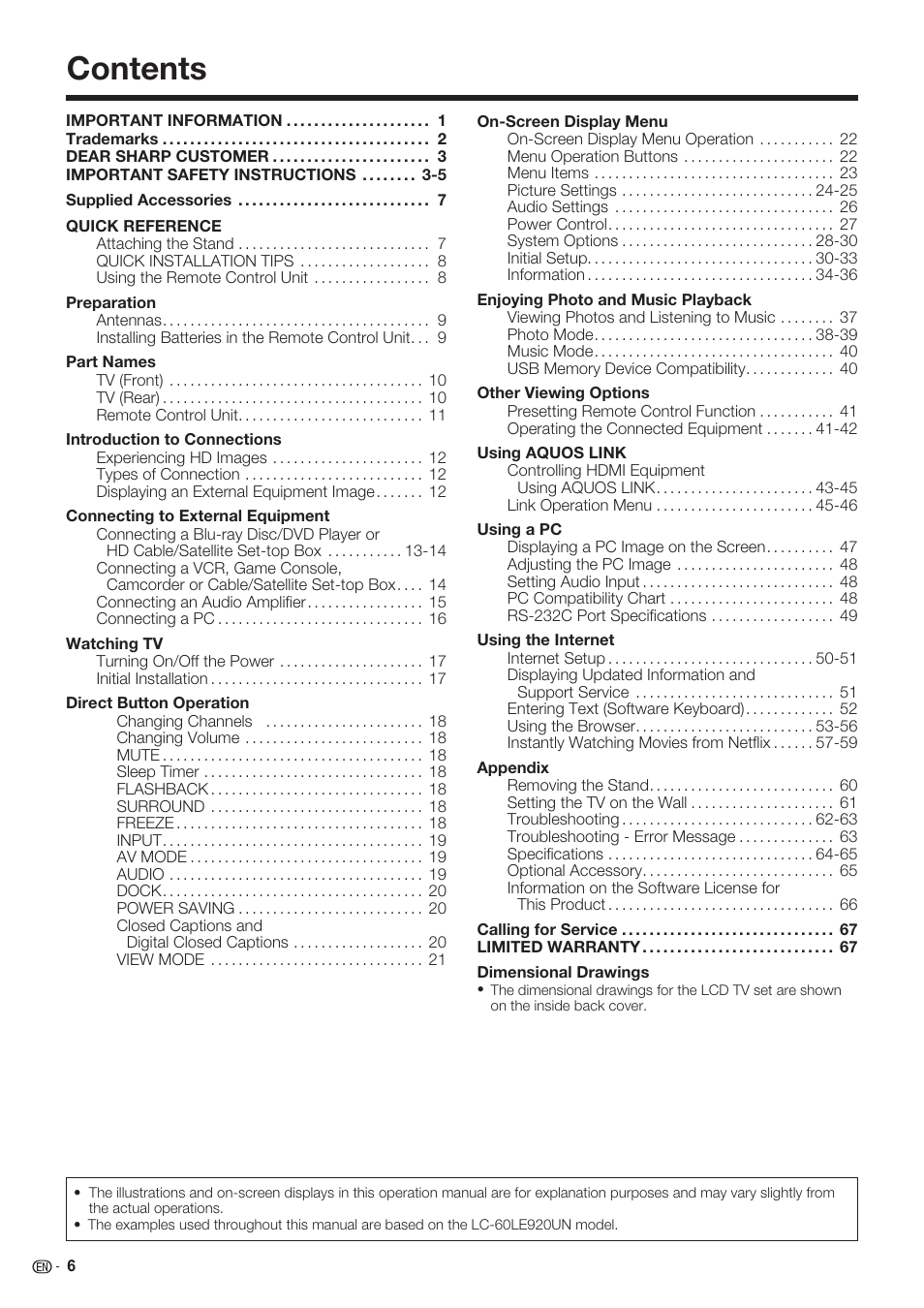 Sharp AQUOS 10P06-MX-NM User Manual | Page 8 / 79