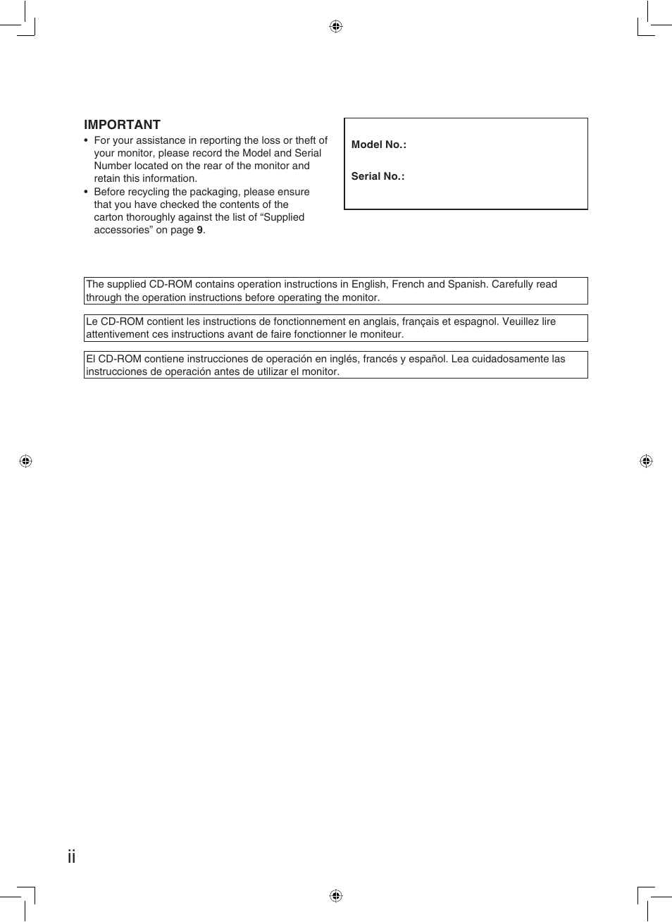 Sharp TL-M5200 User Manual | Page 2 / 76