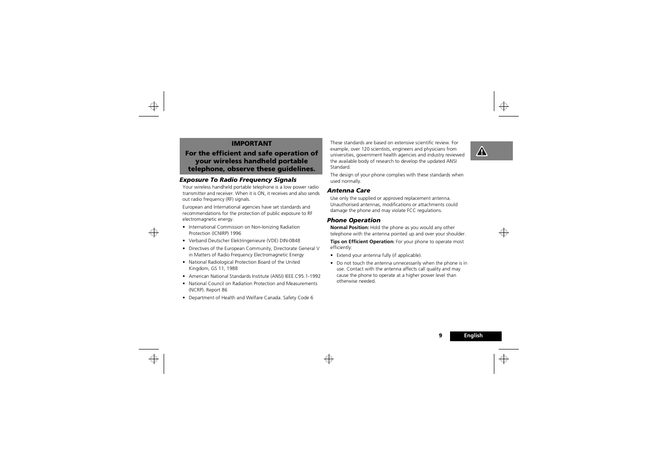 Safety | Motorola M3588 User Manual | Page 11 / 76