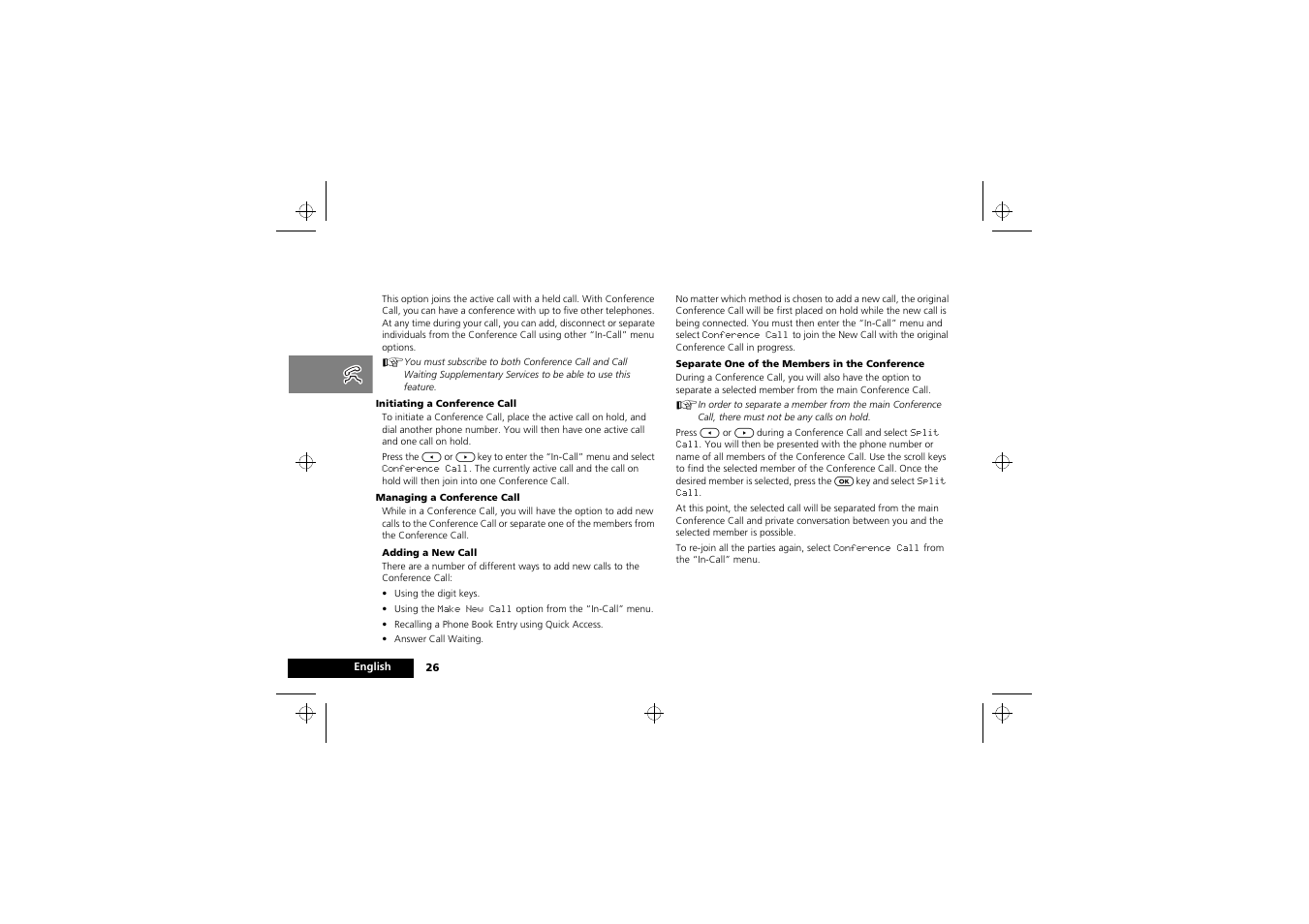 Making a conference call | Motorola M3588 User Manual | Page 28 / 76