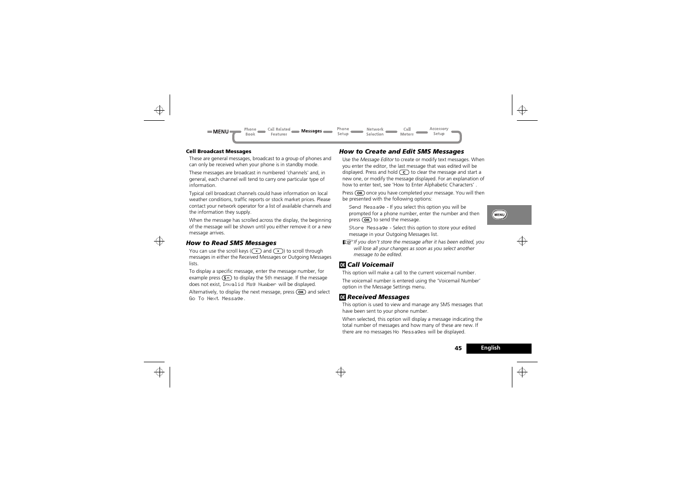 Motorola M3588 User Manual | Page 47 / 76