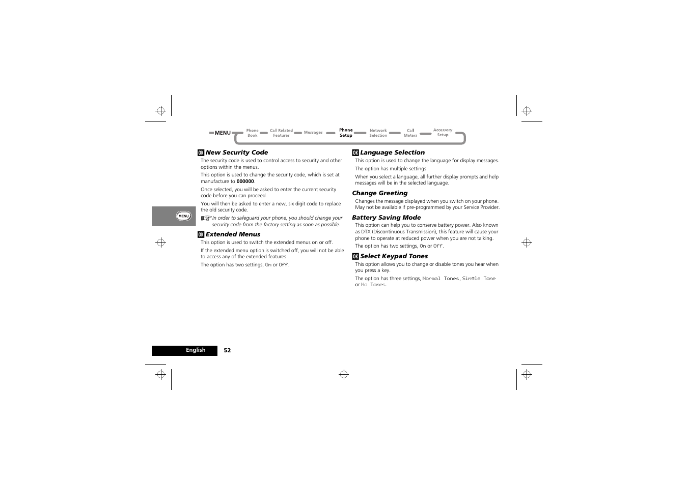 Motorola M3588 User Manual | Page 54 / 76