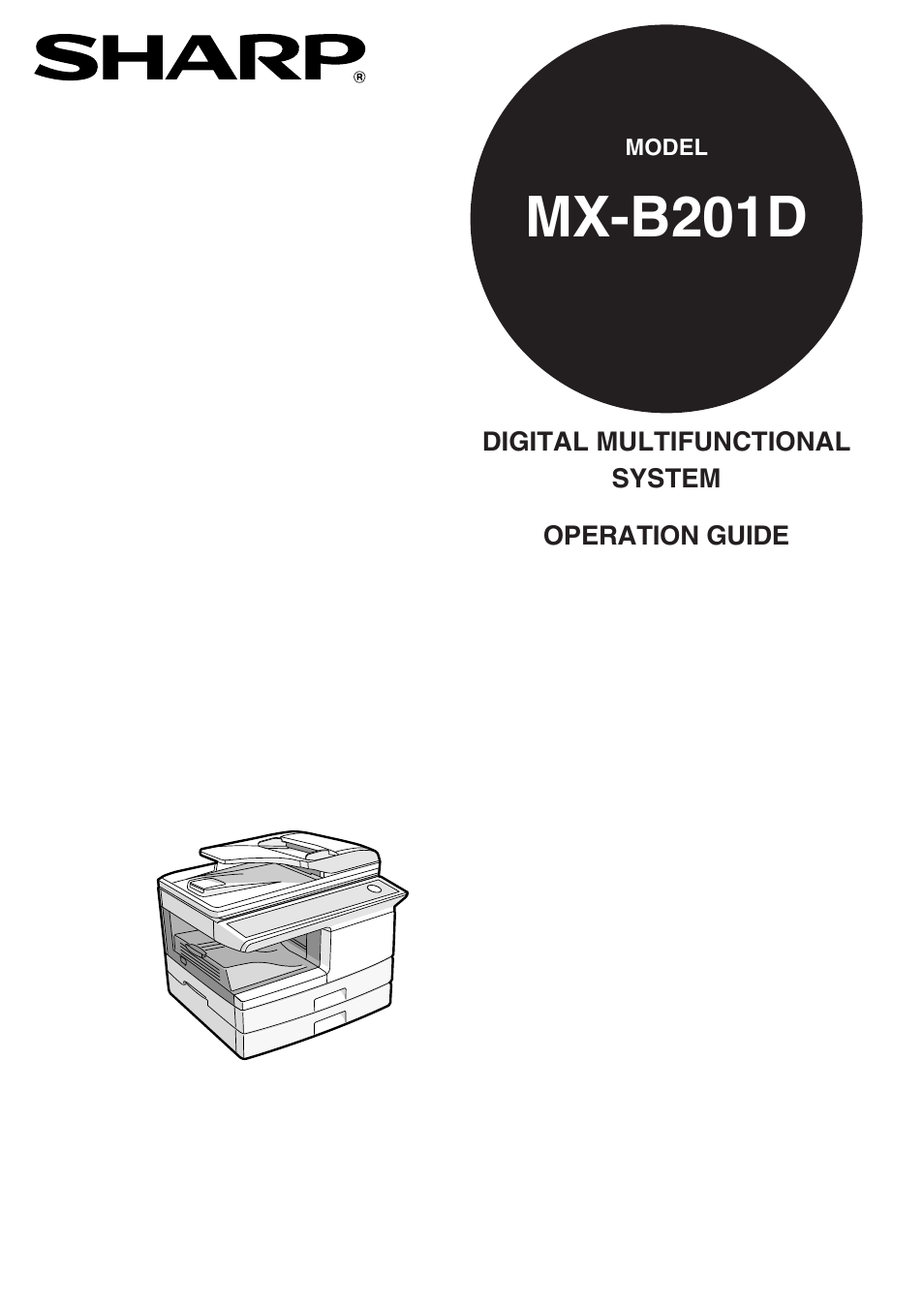 Sharp MX-B201D User Manual | 115 pages