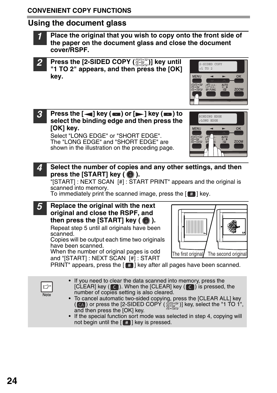 Using the document glass | Sharp MX-B201D User Manual | Page 25 / 115