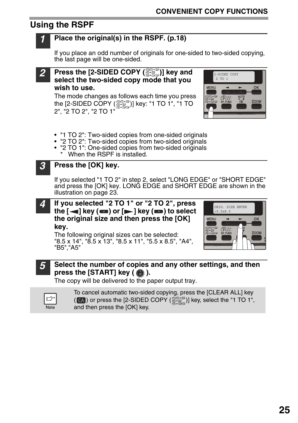 Using the rspf | Sharp MX-B201D User Manual | Page 26 / 115