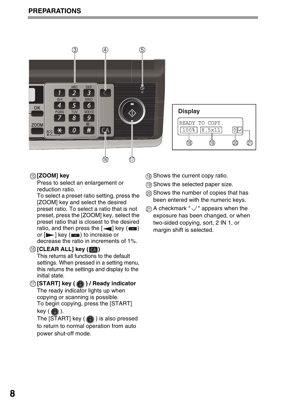 Preparations | Sharp MX-B201D User Manual | Page 9 / 115