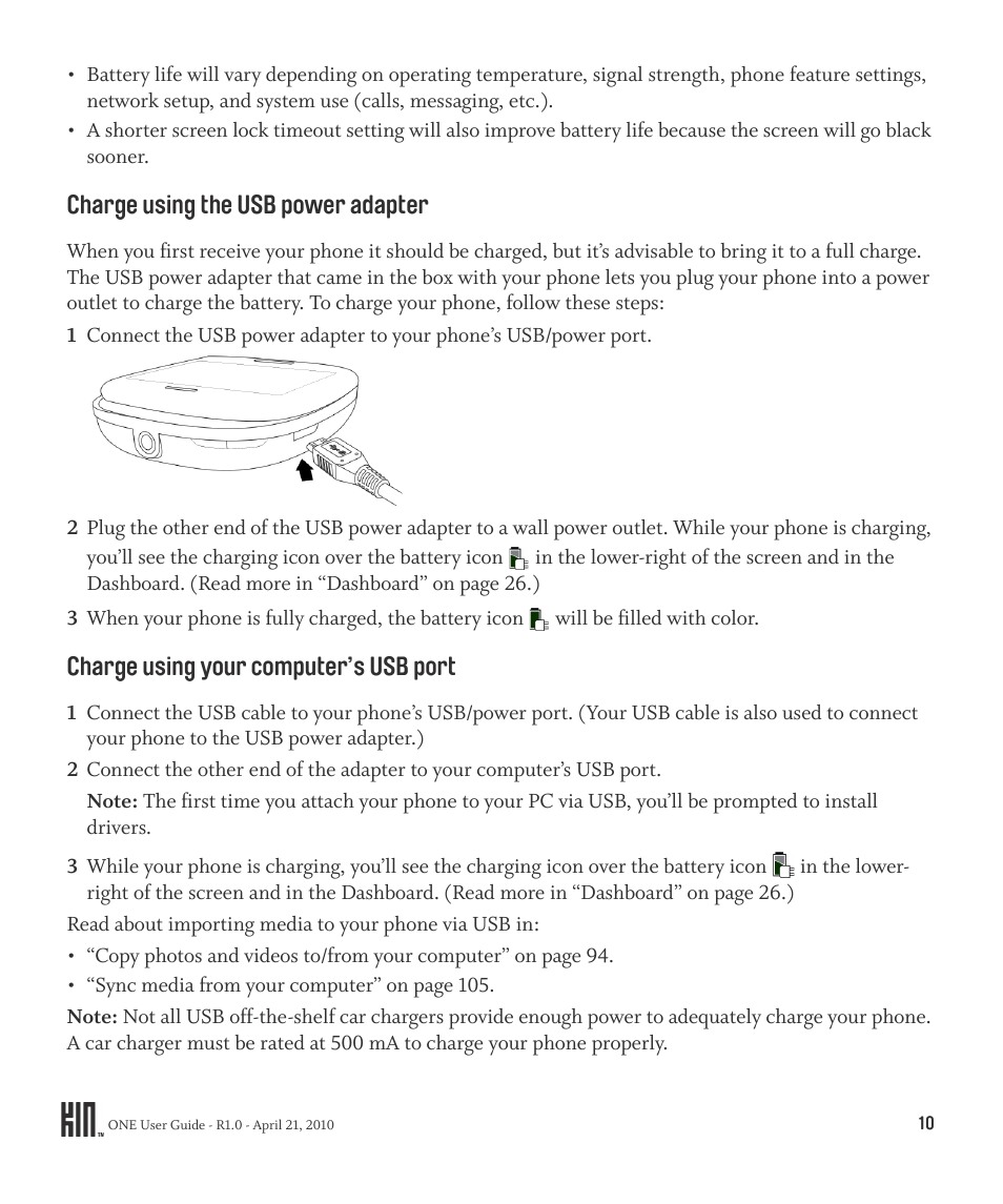 Sharp KIN One OMPB10ZU User Manual | Page 10 / 155