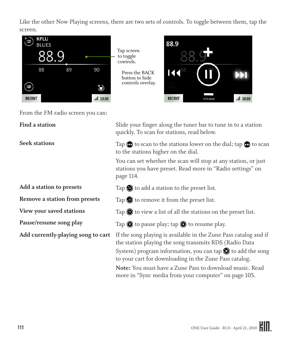 Sharp KIN One OMPB10ZU User Manual | Page 111 / 155