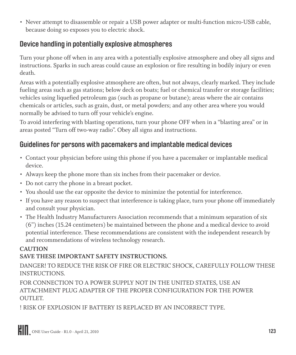 Sharp KIN One OMPB10ZU User Manual | Page 123 / 155