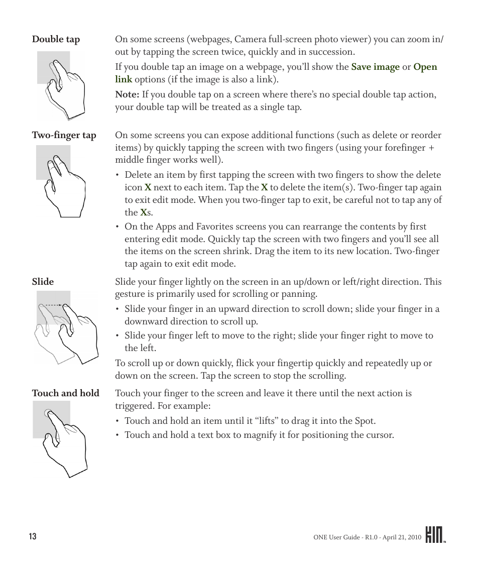 Sharp KIN One OMPB10ZU User Manual | Page 13 / 155