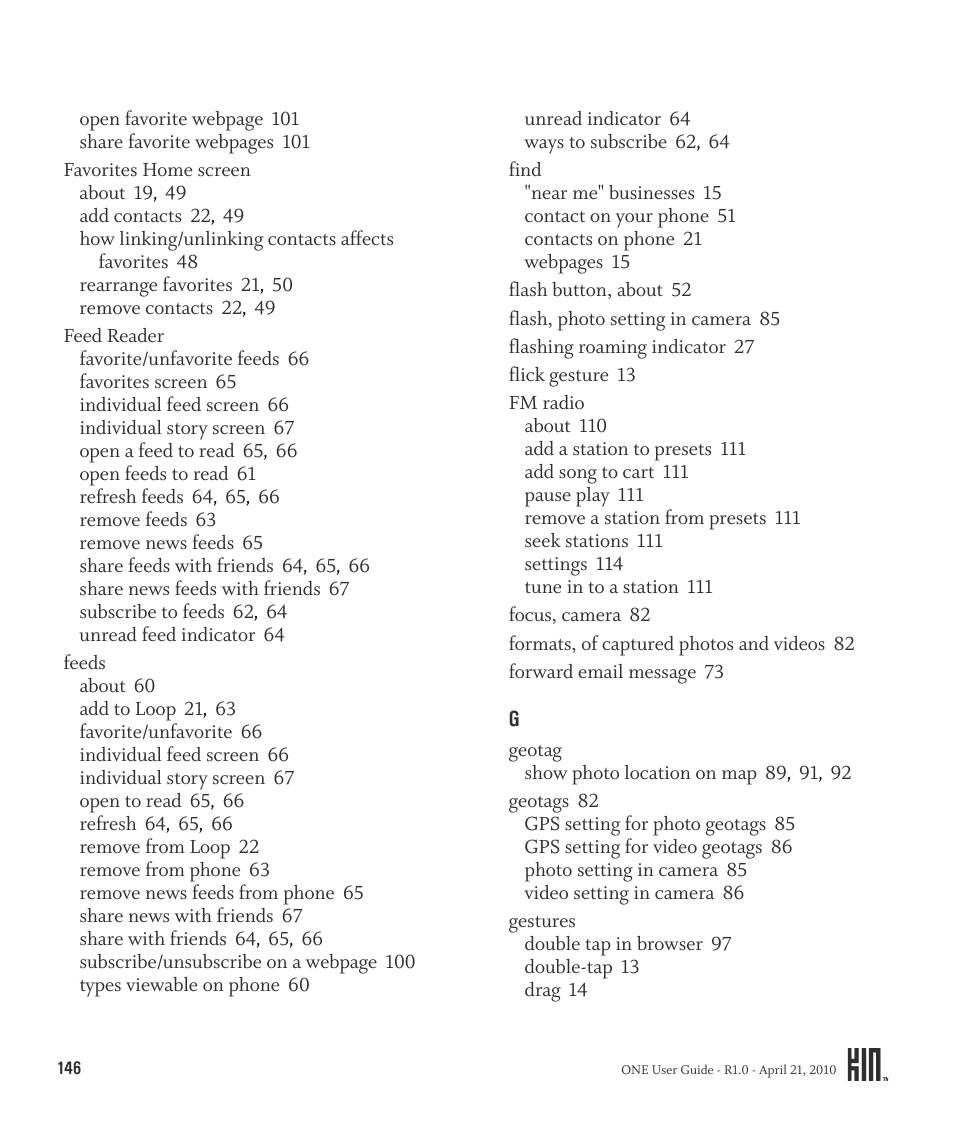 Sharp KIN One OMPB10ZU User Manual | Page 146 / 155