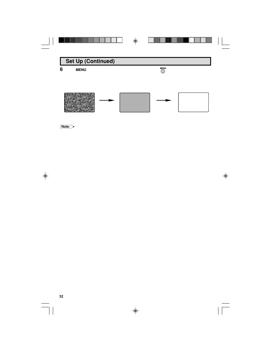 Set up (continued) | Sharp 32F543 User Manual | Page 32 / 47