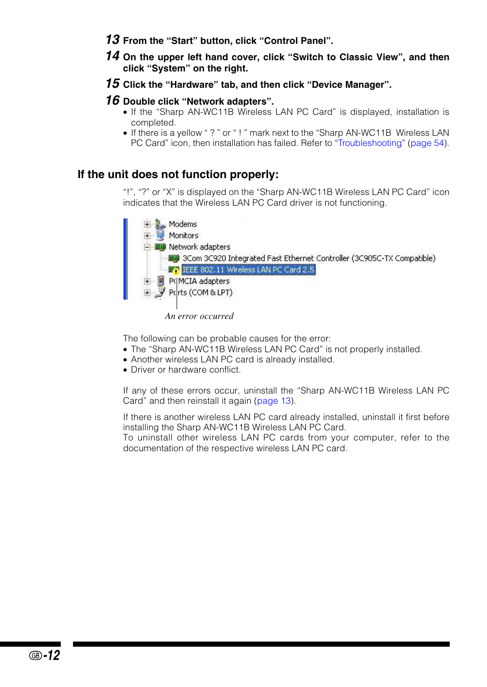 Sharp PG-M25X User Manual | Page 12 / 62