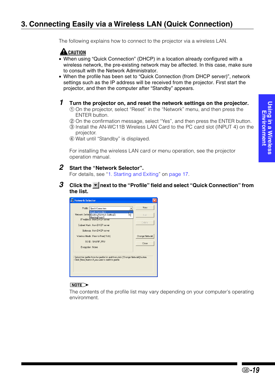 Sharp PG-M25X User Manual | Page 19 / 62