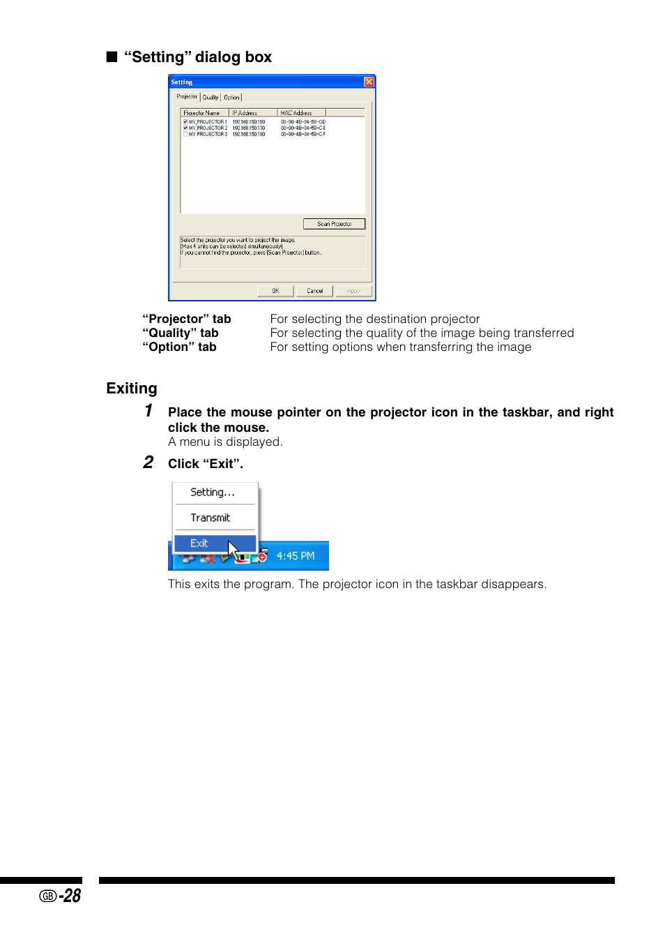 Sharp PG-M25X User Manual | Page 28 / 62