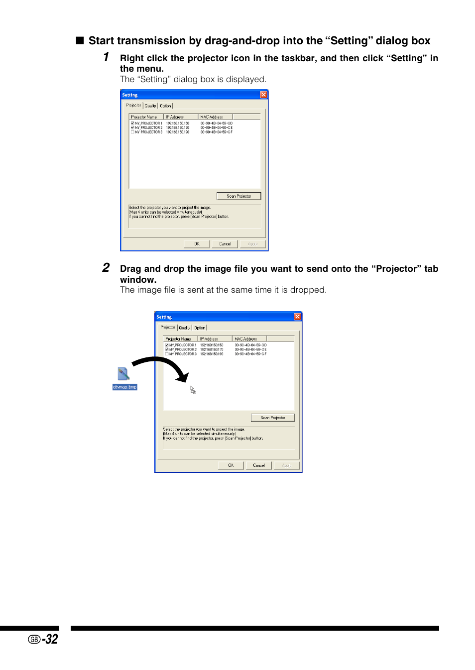 Sharp PG-M25X User Manual | Page 32 / 62