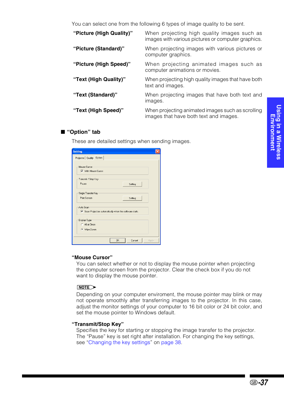 Sharp PG-M25X User Manual | Page 37 / 62