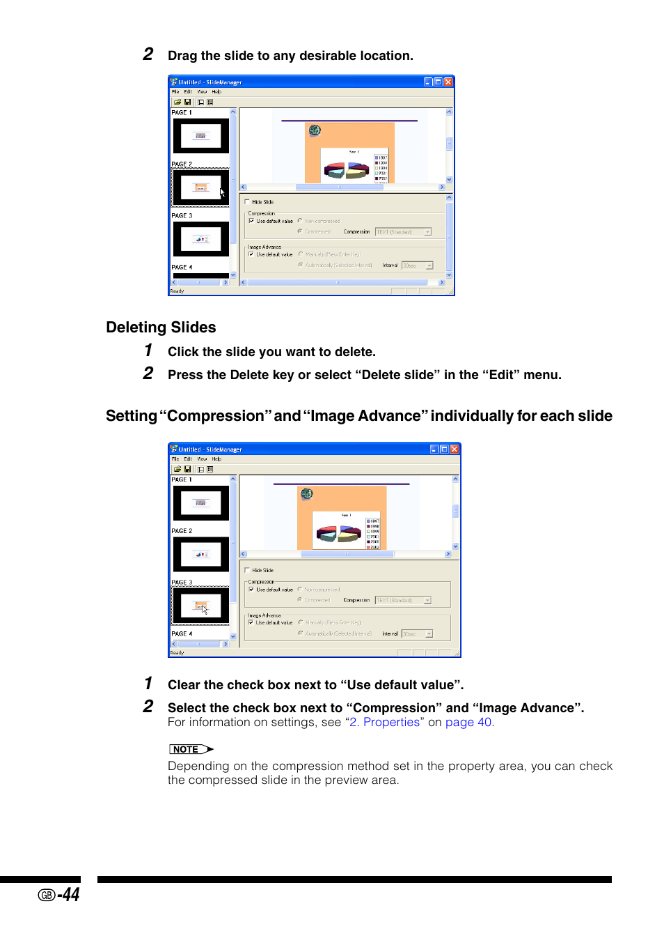 Sharp PG-M25X User Manual | Page 44 / 62