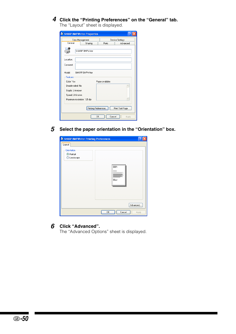 Sharp PG-M25X User Manual | Page 50 / 62