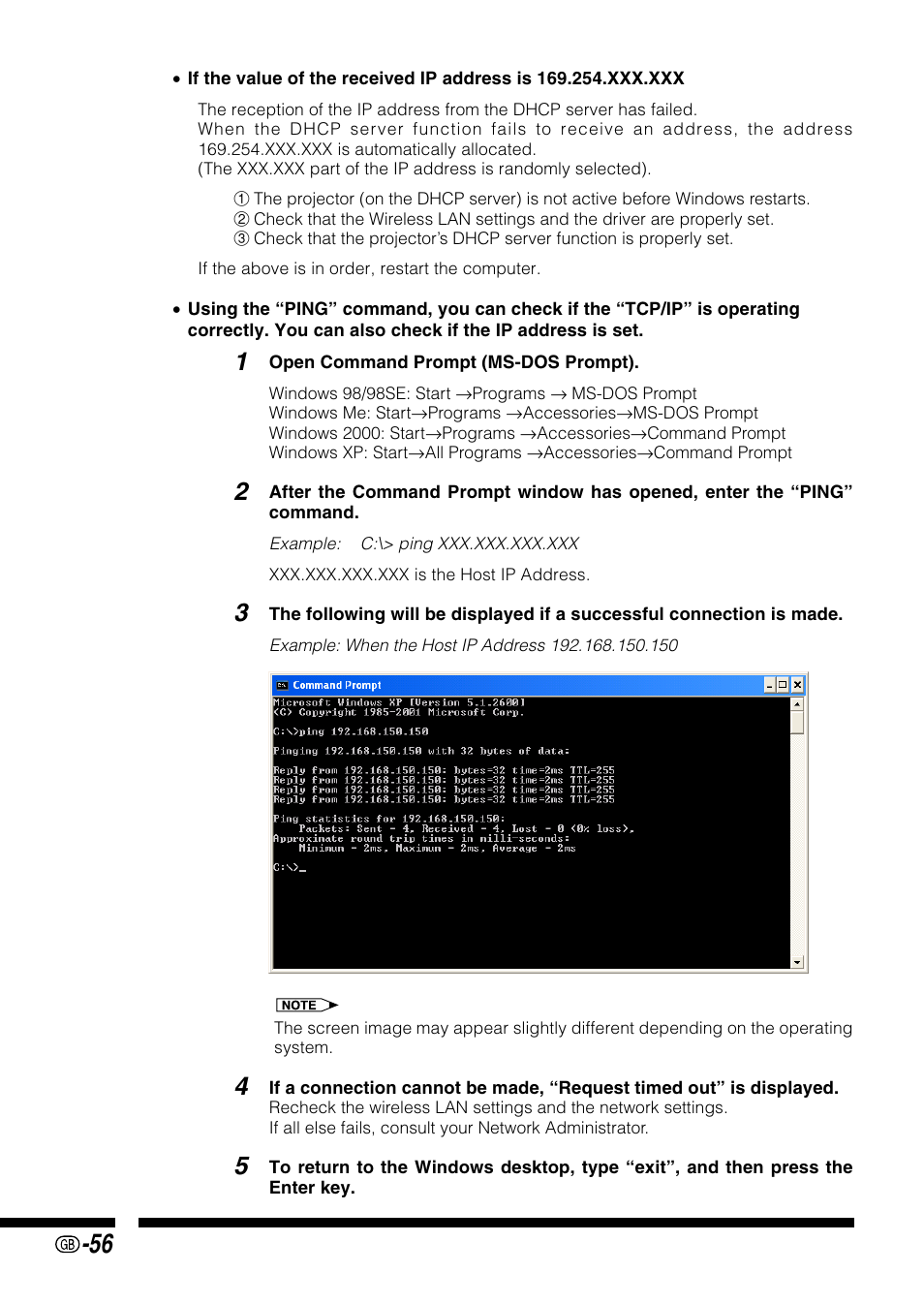 Sharp PG-M25X User Manual | Page 56 / 62