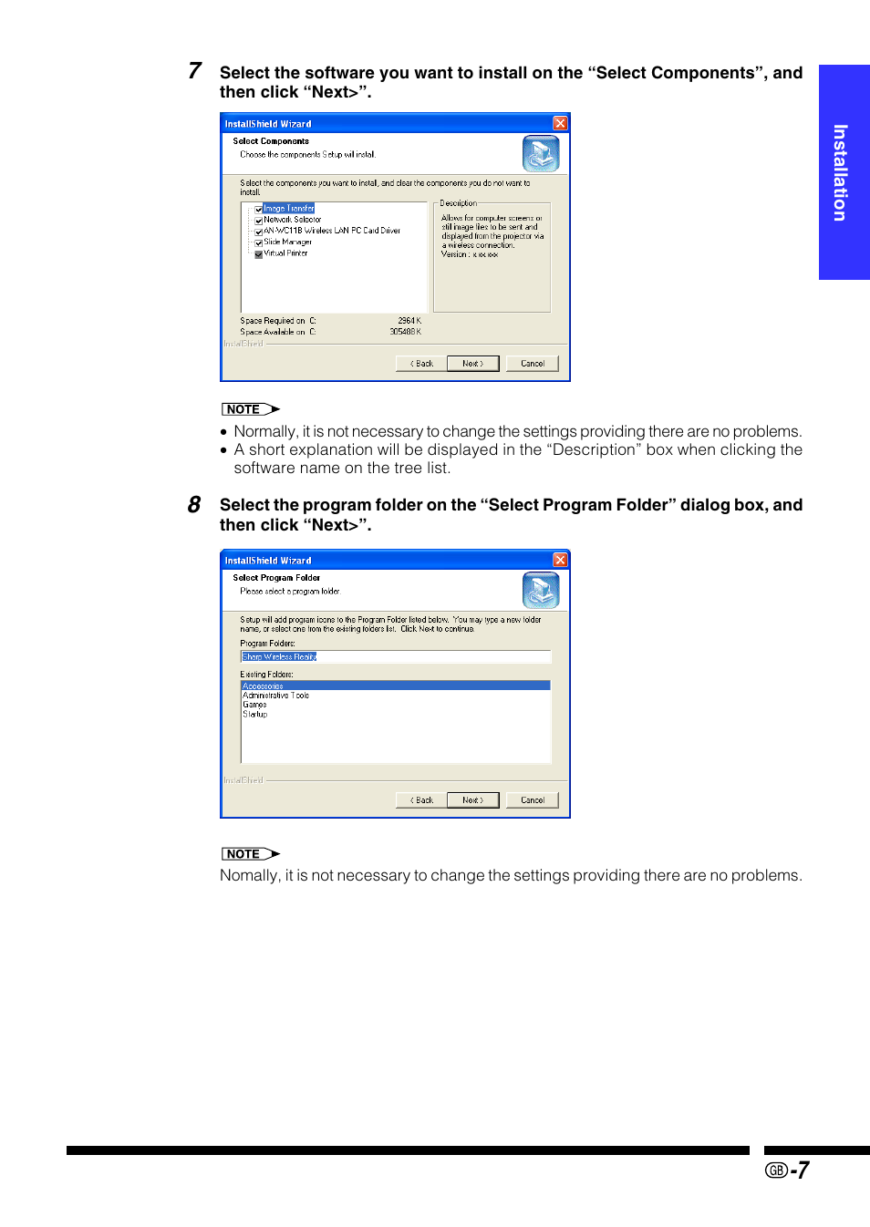 Sharp PG-M25X User Manual | Page 7 / 62