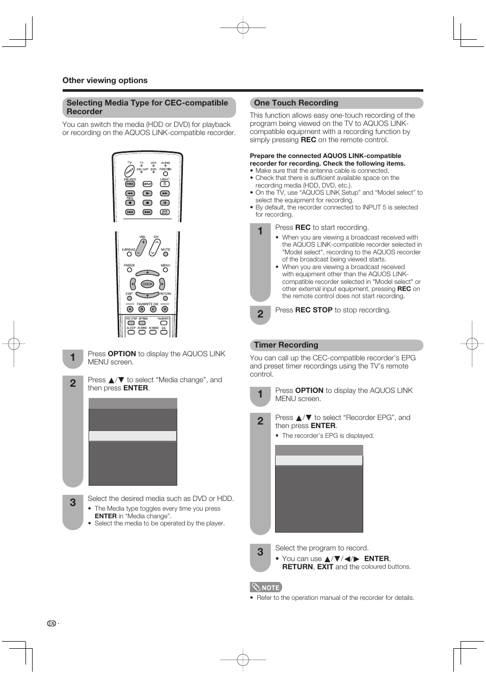 Sharp Aquos LC 65D64U User Manual | Page 58 / 70