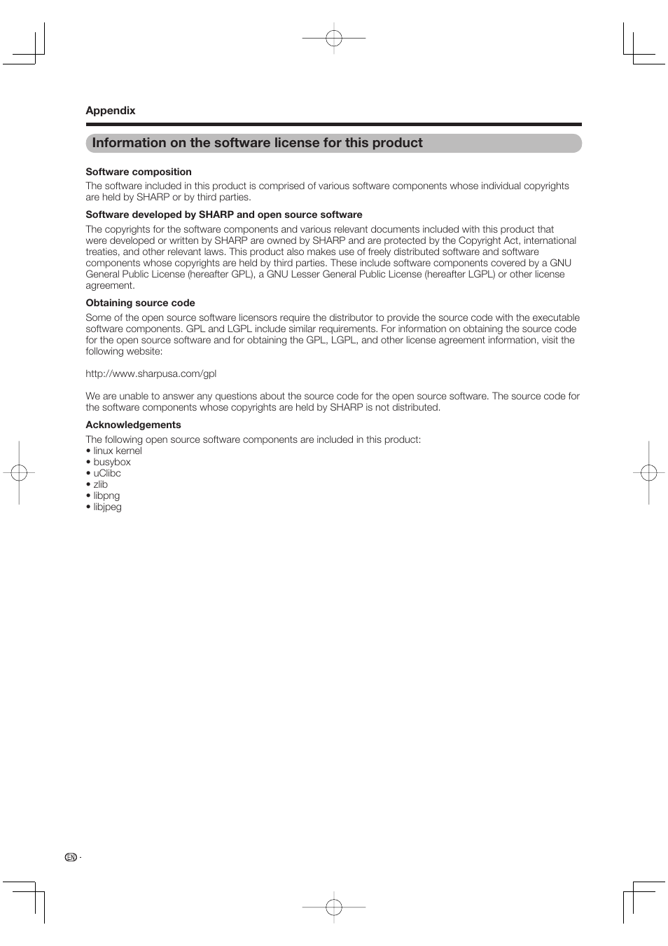 Sharp Aquos LC 65D64U User Manual | Page 66 / 70