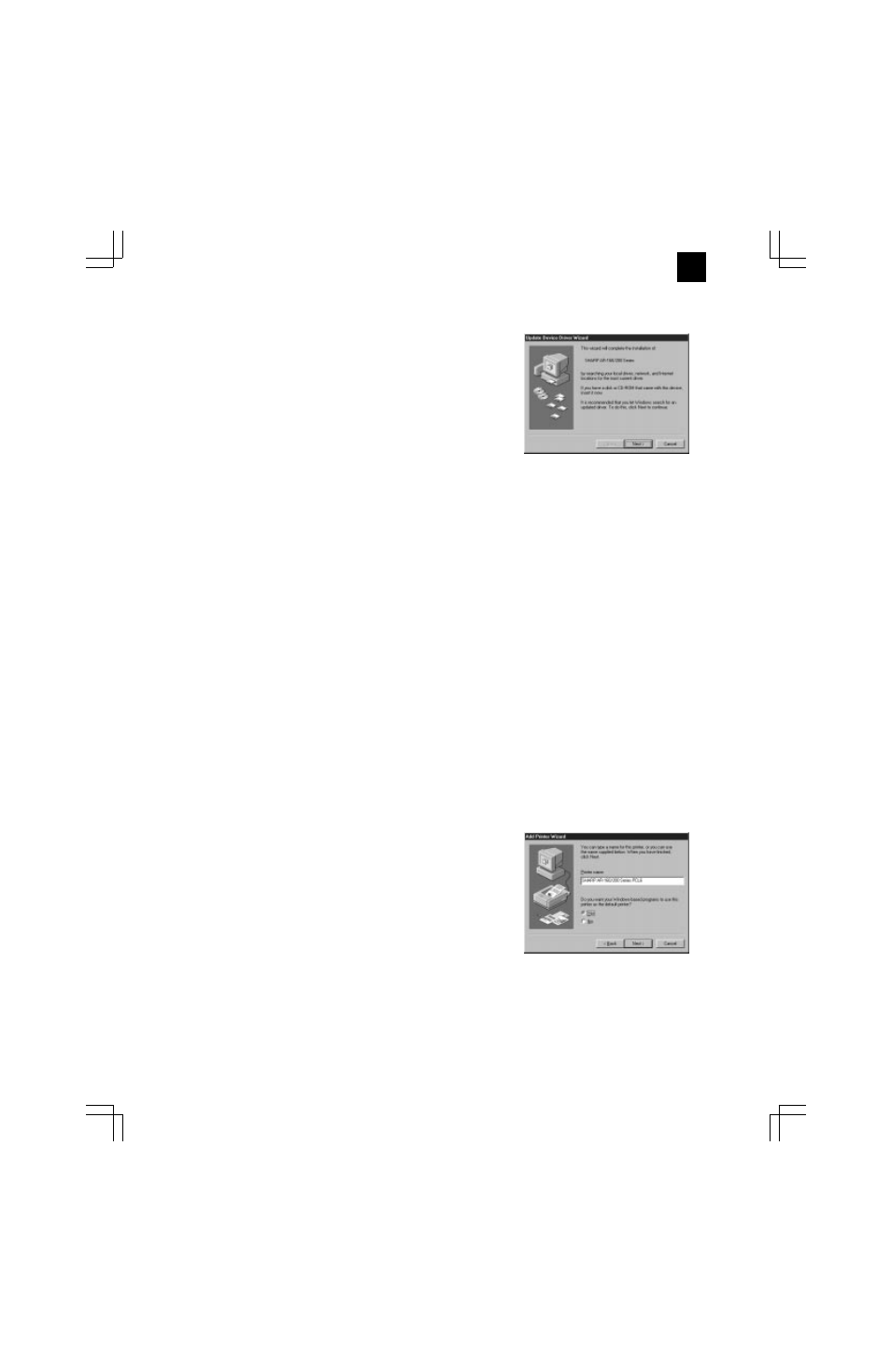 Installing the printer driver | Sharp AR-PB8 User Manual | Page 13 / 32