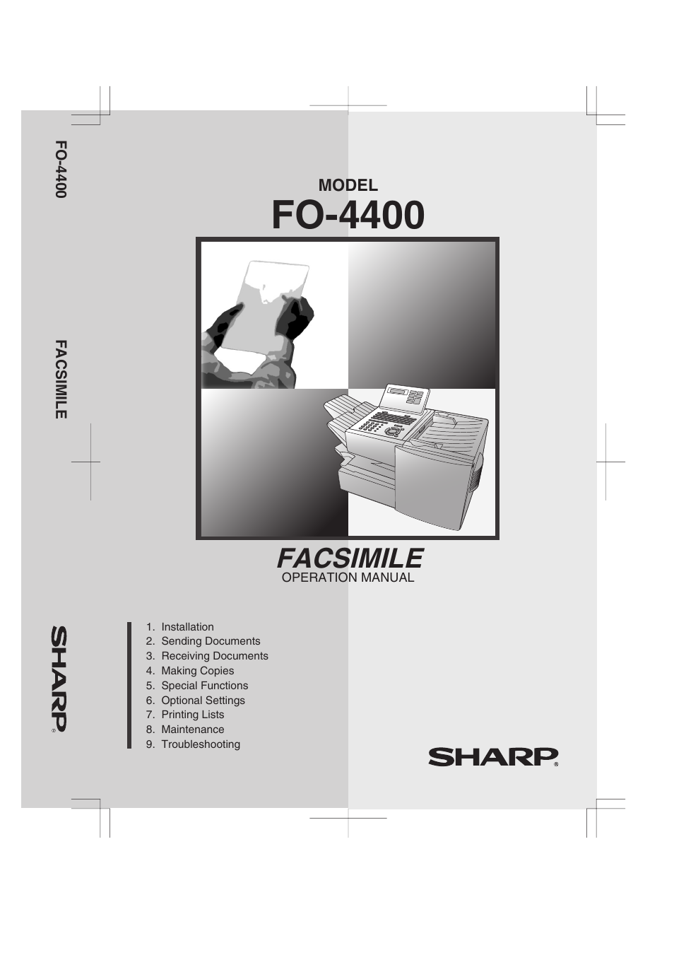 Sharp FO-4400 User Manual | 140 pages